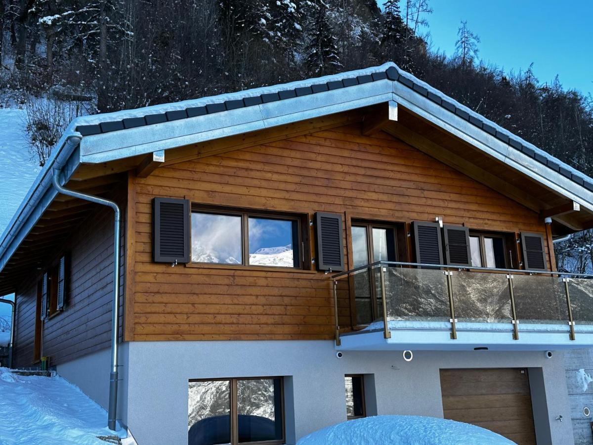 Chambres D'Hotes Les Louettes A Sapinhaut Canton Du Valais Saxon Exterior photo